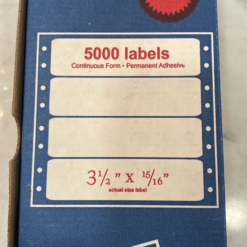 NWT Avery 4013 White Computer Labels